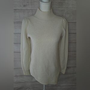 Milly Relaxed Knit Wool/Cashmere Blend Sweater Size Medium